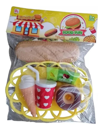 Set Juguete Sándwich Desayuno Postre