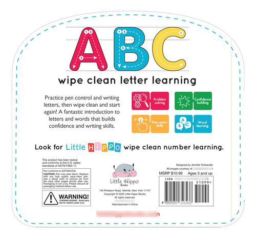 Libro Abc Borra Y Aprende Tablero Educativo De Aprendizaje
