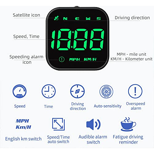 Velocímetro Gps Digital, Visualización Universal Hud ...
