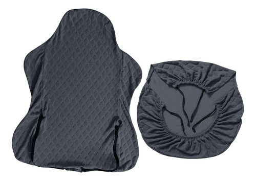 Funda Para Silla De Ordenador De Carreras, Gris Oscuro