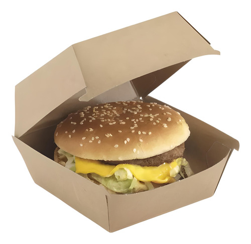 Estuche Cartulina Hamburguesas Grande Eco - Friendly X 50