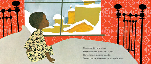 Um dia de neve, de Ezra Jack Keats. Editora COMPANHIA DAS LETRINHAS, capa dura em português, 2021