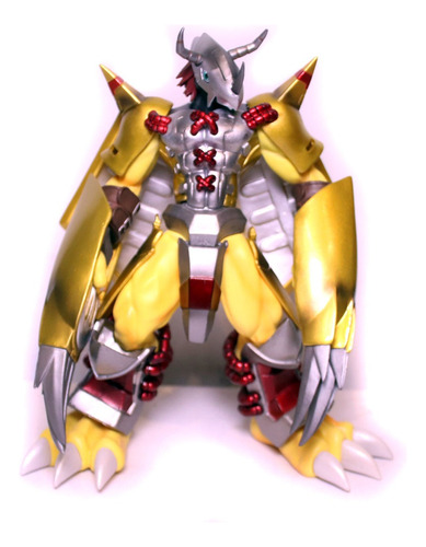 Digimon Agumon Wargreymon Digivolving Boneco Bootleg