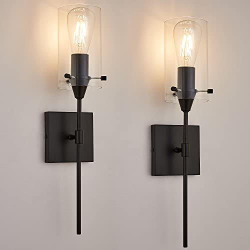 Black Wall Sconce, Wall Light Set Of 2, Modern Industri...