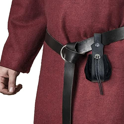 Sumgogo Cinturón Riñonera Medieval Cordón Cuero Casual Sende