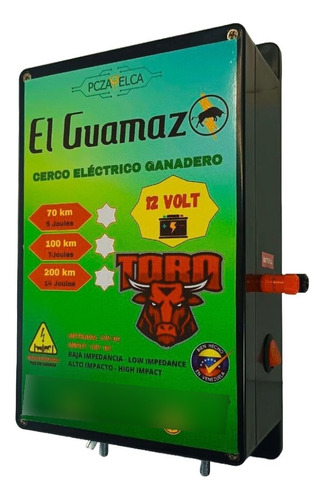 Energizador 12v Cerca Ganadera Electrificador Impulsor 70 Km