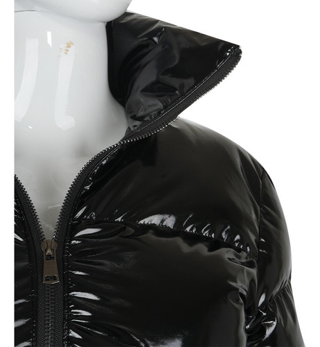 Abrigo De Invierno Para Mujer, Cuello Alto, Cálido, Con Capu