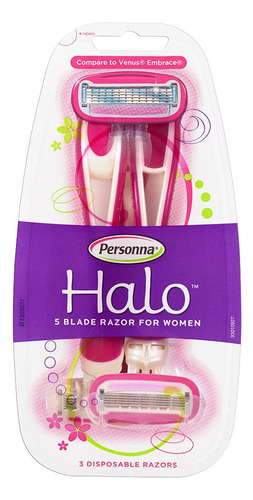 Personna Women 's Halo 5-blade Maquinillas De Afeitar Desech