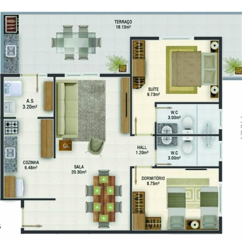 Imagem 15 de 29 de Apartamento - Venda - Caiçara - Praia Grande - Tab1090