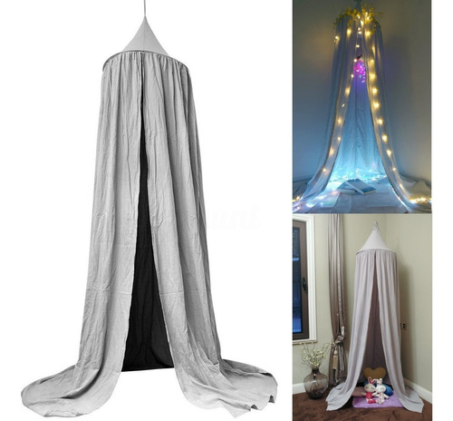 Grey Bed Netting Canopy Mosquito Bedding Net Baby Kids Lectu