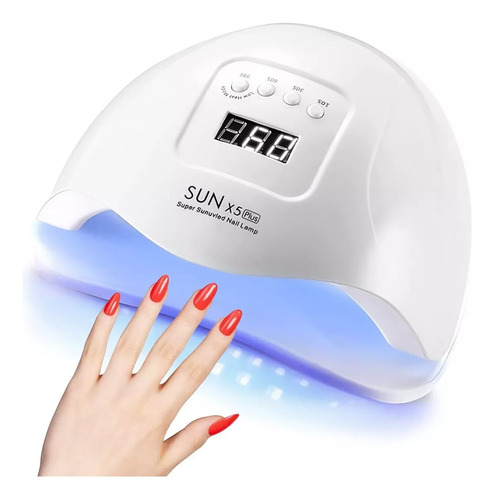 Lamparas uñas uv+45led 220w secador uñas con pantalla 