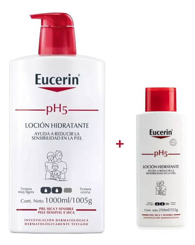 Kit 2 Cremas Para Cuerpo Eucerin Ph5 Loción Hidratante