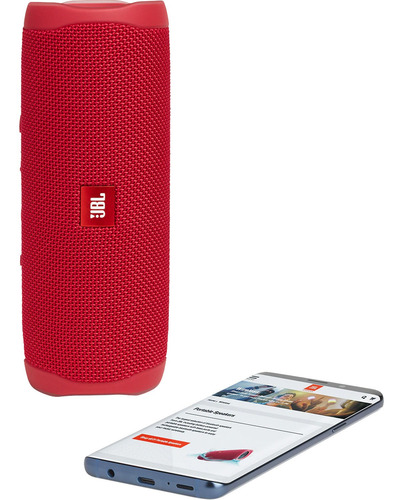 Jbl Flip 5 Waterproof Bluetooth Speaker Portátil Rojo