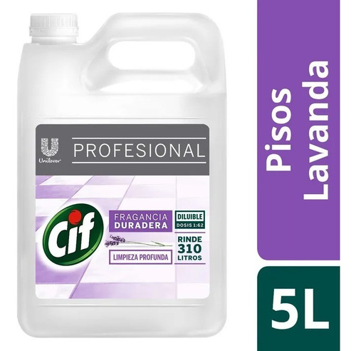 Unilever Cif limpiador de pisos aroma lavanda 5L