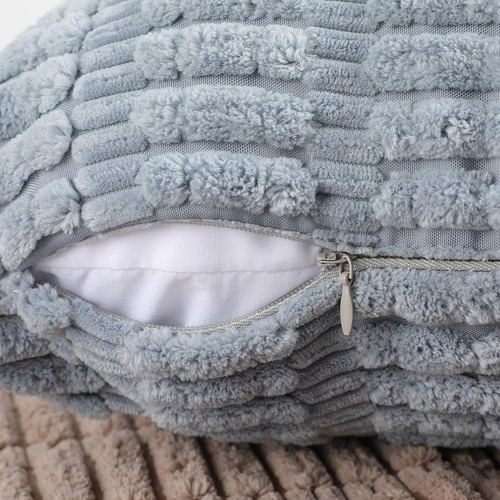 Almohada (4 Pcs), 45x45cm Cremallera Invisible Fundas De