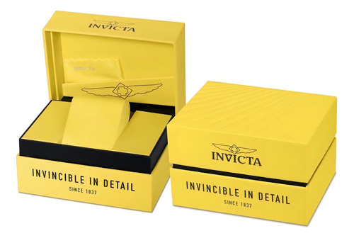 Relógio Masculino Invicta Pro Diver 14358 Cor Da Correia Dourado Cor Do Bisel Verde Cor Do Fundo Cinza