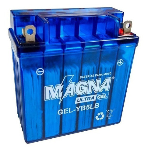 Batería Magna Ultra Gel Mf Yb5lb Tvs100 Gixxer Fz16 Ak 110