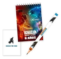 Comprar Anotadores Y Lápiz Personalizado Souvenir 40u Godzilla Kong