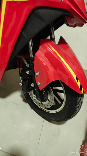 Motocicleta Eléctrica, Batería Premium De Plomo Ácido 72v20a
