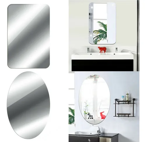 Adhesivo De Pared Con Forma De Espejo, Láminas Adhesivas Rec