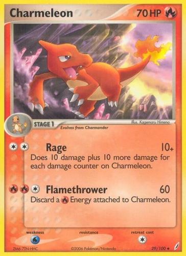 Pokemon Charmeleon 29/100 Pre Release Crystal Guardians Cg