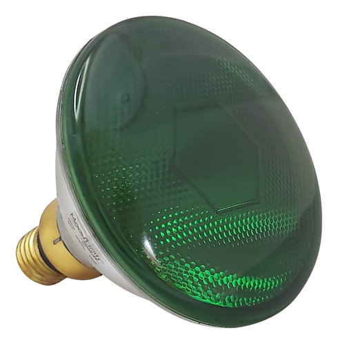 Lâmpada Halógena Par Colorida 38 100w 127v Verde 100 Peças