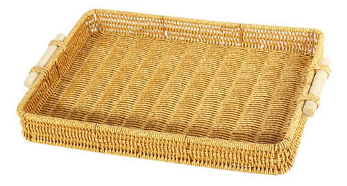 Cesta Tejida , Cesta Para Servir Frutas, 40cmx29.5cmx5cm
