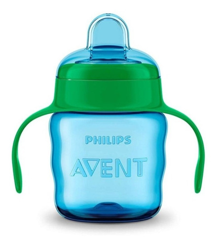 Imagen 2 de 4 de Vaso Avent Bebe Entrenamiento Easy Sip X 200m Con Asas 55105