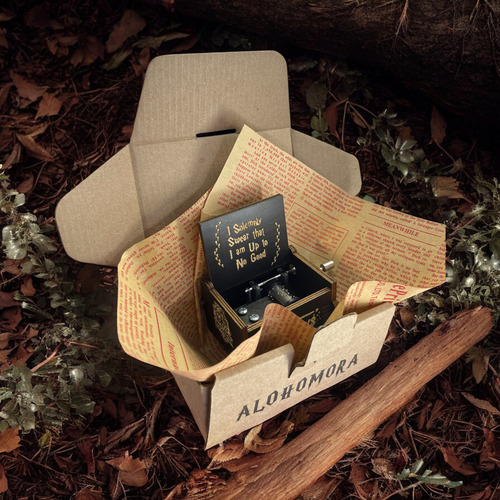 Caja Musical Harry Potter Collar + Pulsera Snitch