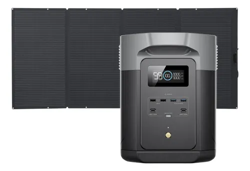 Kit Solar Portátil Ecoflow Delta 2 Max 2kwh + Panel 400 W