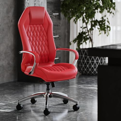 Silla De Oficina Ergonomica Moderna/rojo