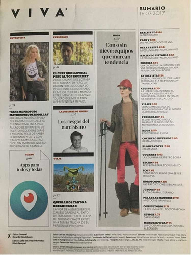 Revista Viva # 2150 16/07/2017 Cirugía Robótica (Usado)