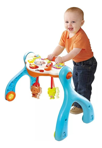 Gimnasio De Bebe Vtech 4en1 Andador Mesita Y Panel De Juego