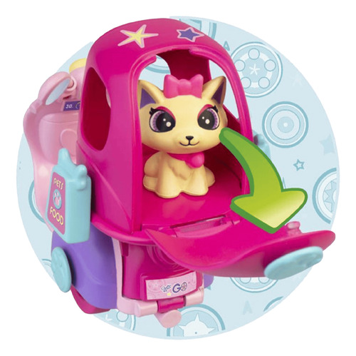 Muñeca Juguete Con Moto Pinypon Famosa Lets Go + Gato