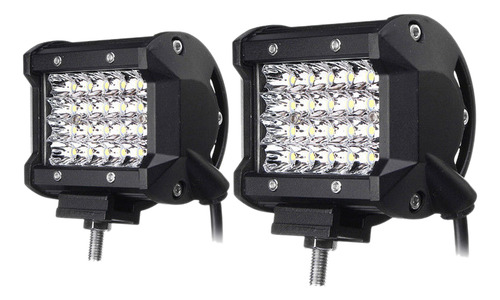 2 Luces Led De Trabajo En Cuatro Hileras De 4 Pulgadas, Para