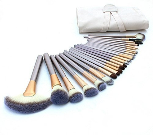 Yoa 24 Piece Brush Set | Pelo De Caballo Profesional Kabuki 