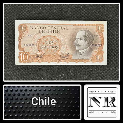 Chile - 10 Escudos - Año 1975 - P #143 - Inostroza Barrios