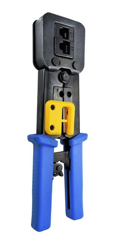 Imagem 9 de 12 de Pote 100 Conectores Rj45 Ez Crimp Cat6 + Alicate De Crimpar