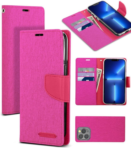 Funda Cartera Con Tarjetero Anticaidas Para Celulares iPhone