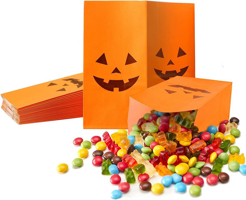 Bolsas De Papel Para Dulces De Halloween, 24 Bolsas De ...