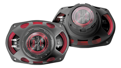 Soundstream Bocina 6x9 Pulgadas Full Range 4 Vías Color Rojo Rojo