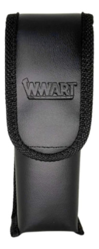 Porta Acessórios Aparelhos Em Couro Para Cinto Wwart Cor Preto