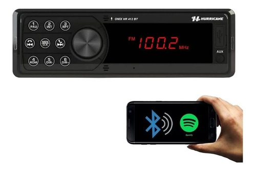 Auto Rádio Bluetooth Hr412bt C/ Painel Touch Usb Fm Mp3 Aux.