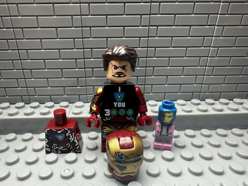 Minifigura Lego Marvel Avengers Endgame Tony Stark (Usado)