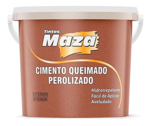  Efeito Cimento Queimado Perolizado Maza 3kg Cor Cobre