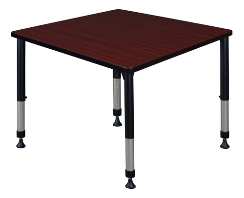 Kee - Mesa De Aula Cuadrada De Altura Ajustable De 36 Pulgad