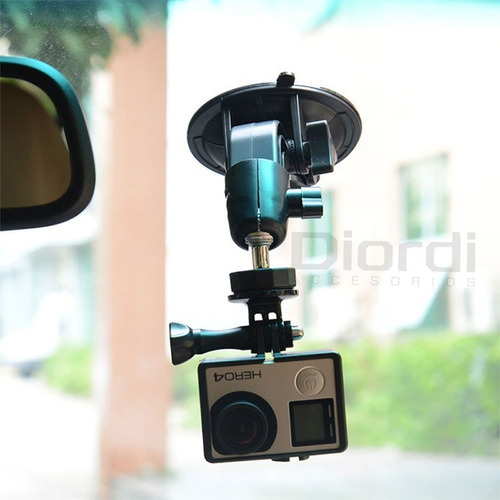 Imagen 5 de 7 de Soporte Succión Para Auto 9cm Gopro Hero Black 9 8 7 6 5