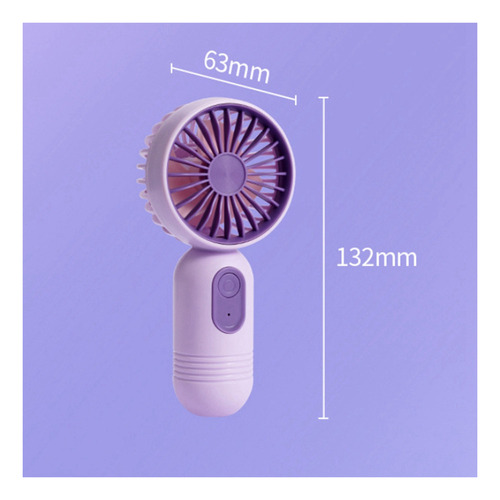 Miniventilador, Ventilador Portátil Pequeño Con 3 Velocidade