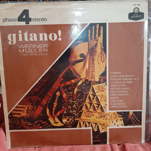 Vinilo Werner Muller Y Su Orquesta Gitano Xy O2
