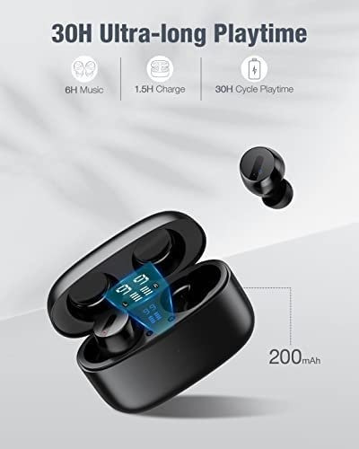 Imagen 3 de 6 de Auriculares Inalámbricos Bluetooth Ipx8 Pantalla Led Digital